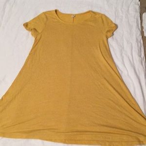 Mustard yellow Old Navy Swing Dress